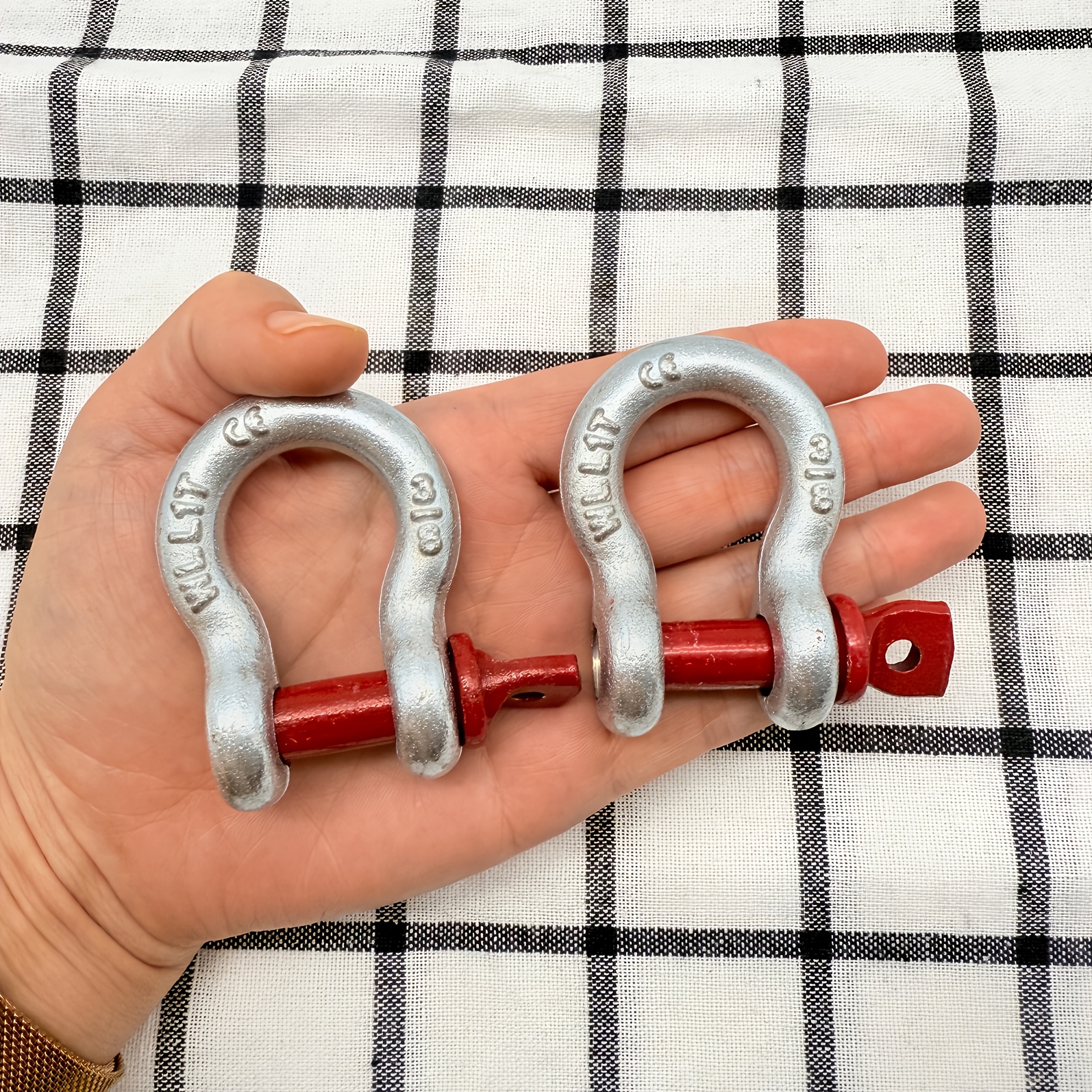 TEMU 2pcs Per Pack, Heavy-duty Shackle, American-style Clevis, , 1 Ton/2 /3.25 Optional, Maximum Breaking Load 2t/4ft/6.5t