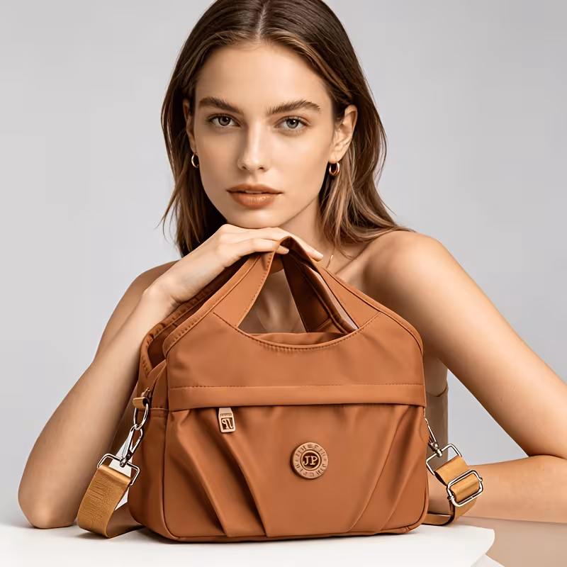 women top handle bag 2026 new lightweight nylon tote bag for women large capacity machine washable 3 in 1 crossbody handbag shoulder bag mom backpack purse with pockets for travel work daily 8