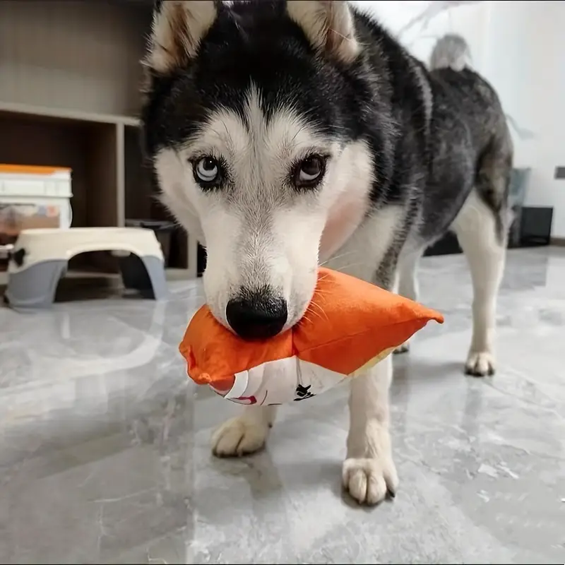 interactive plush potato toy with realistic crinkle sound ideal for small breeds no batteries required details 4