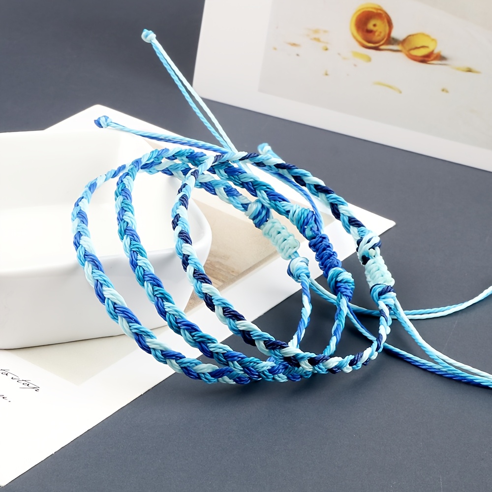 Boho Friendship Bracelet Vintage Style Triple Braid Knot