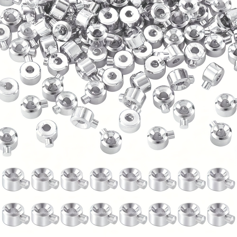 200 Chiusure A Vite Per Gioielli - Ottone, 7x4mm | Per Collane E Bracciali Fai Da Te - Foto 7