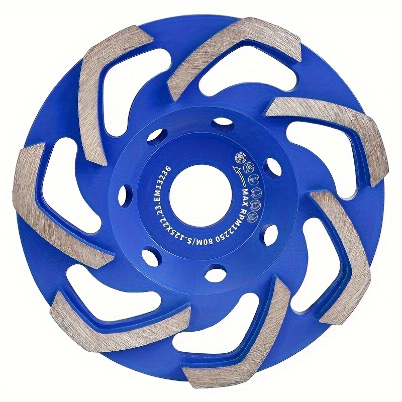 Herzo 5inch Diamond Grinding Disc For Grinder Multi For Concrete Stone Grinding