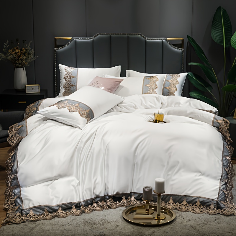 Luxury Satin Duvet Cover Set (1*duvet Cover + 2*pillowcase Temu United