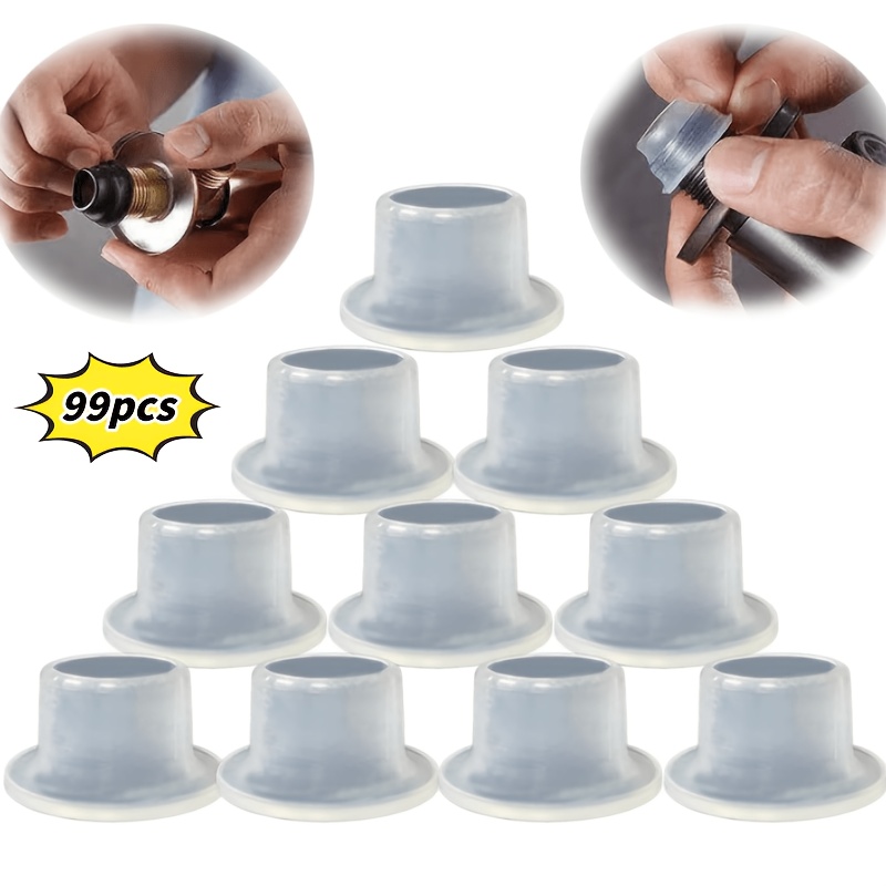 TEMU 99pcs Silicone Faucet Leak-proof Sealing Gaskets, Suitable For Sealing And Leak-proof Kitchen And Bathroom Faucets, Pipe Repair Kit, Universal