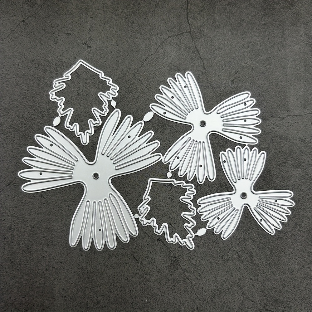 1pc Chrysanthemum Metal Die Cut Daisy Leaf Cutting Die Template Decorative Embossed Paper Die