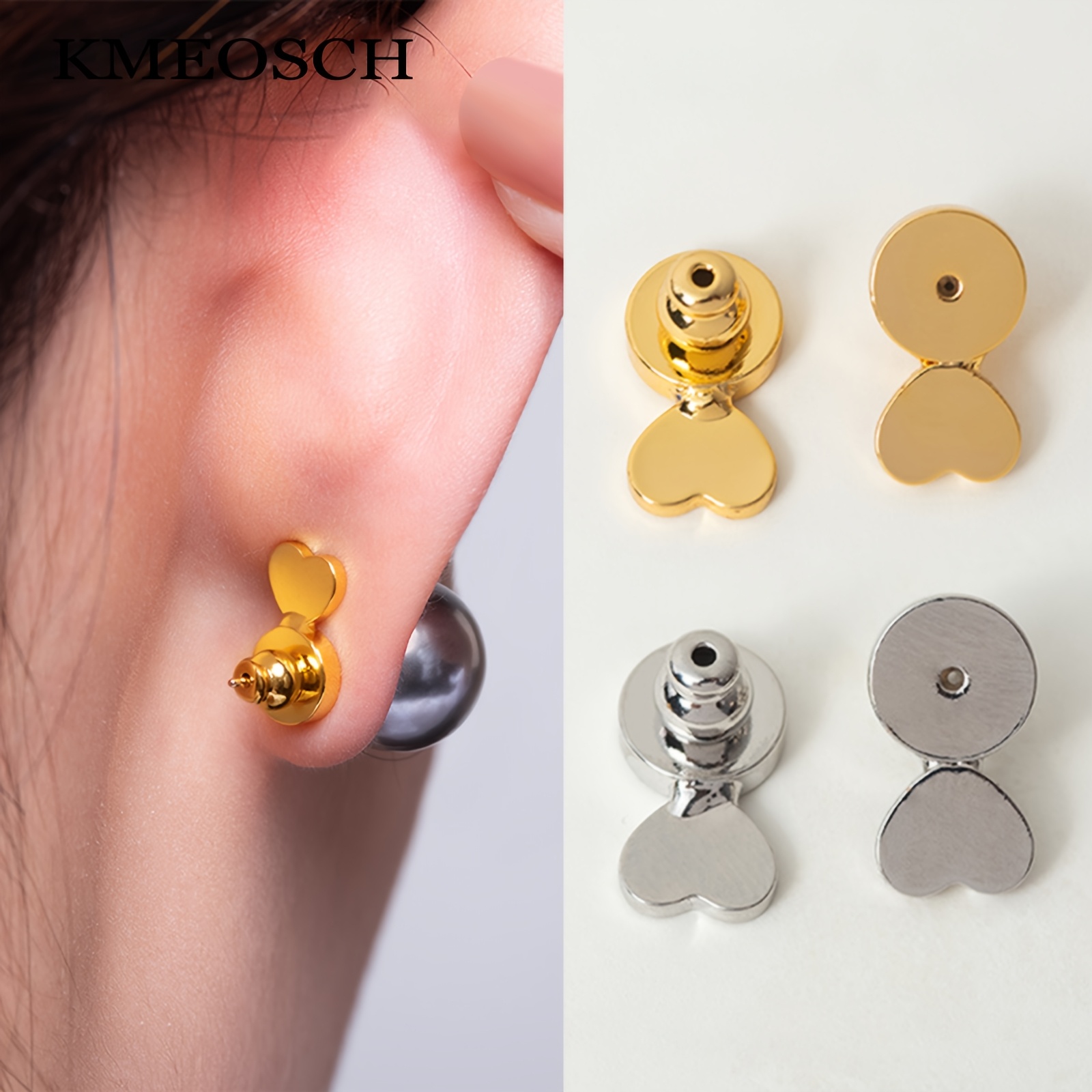 earring backs for heavy earrings sold on Temu United States - Main Image