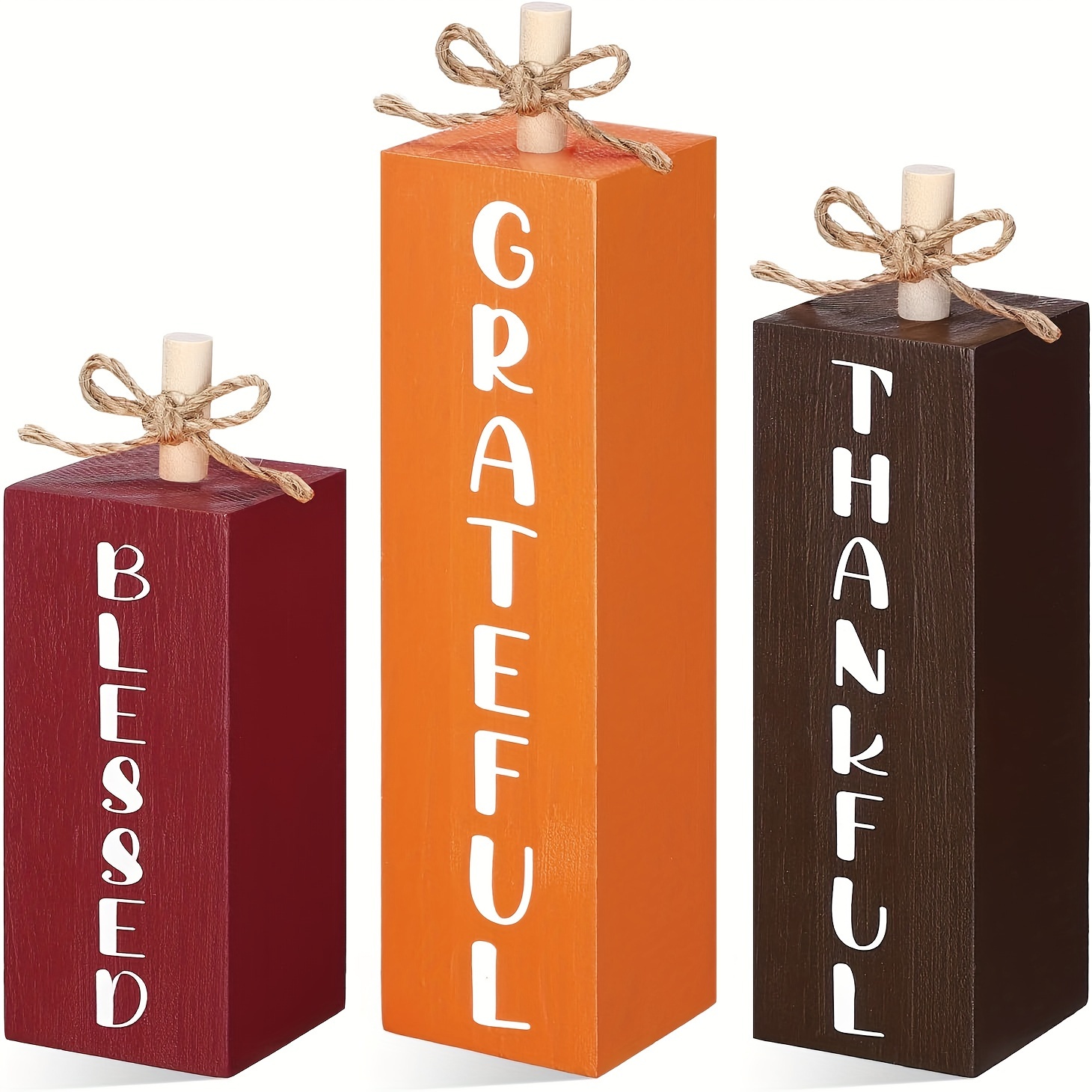 

Festive Thanksgiving Pumpkin Decor: 3 Layered Wooden Signage For Fall Home Décor - Classic Style, No Wiring Needed, Suitable For Tabletop Display