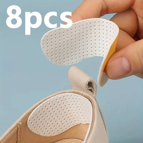 8er-set weiche fersenstützen und fußgewölbe-pads zur stoßdämpfung – rutschfeste, selbstklebende einlagen, für high heels, sneaker und business-schuhe | geruchlos | sorgt für den ganzen tag und lindert fußschmerzen