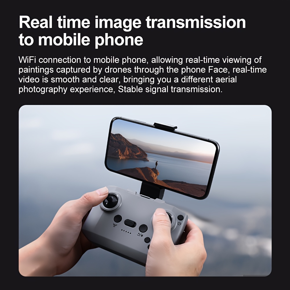 Remote UAV with High-Definition ESC Dual Cameras, Intelligent Obstacle Avoidance, Optical Flow Positioning, Safety Design, 360 Flip, Foldable Design, 6-Channel Gyroscope, One-Button Calibration/ Take-Off/ Landing, Headless Mode, LED Body/ Light, Emergency Stop, Waypoint Flight, Gravity Sensor, Outdoor Quadcopter, Perfect Holiday Gift.