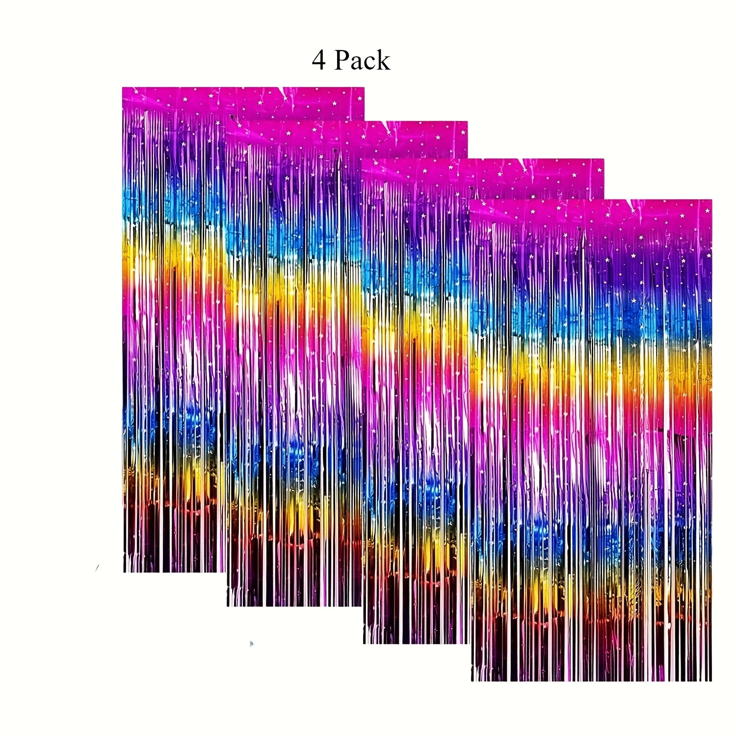 1/4pcs Glitter Paper Sheet Tassel Background Metallic Tassel Photo Booth Props For Birthday Graduation Ceremony Wedding 80s 90s Disco Party Decorations, Halloween Decorations & Christmas Decorations