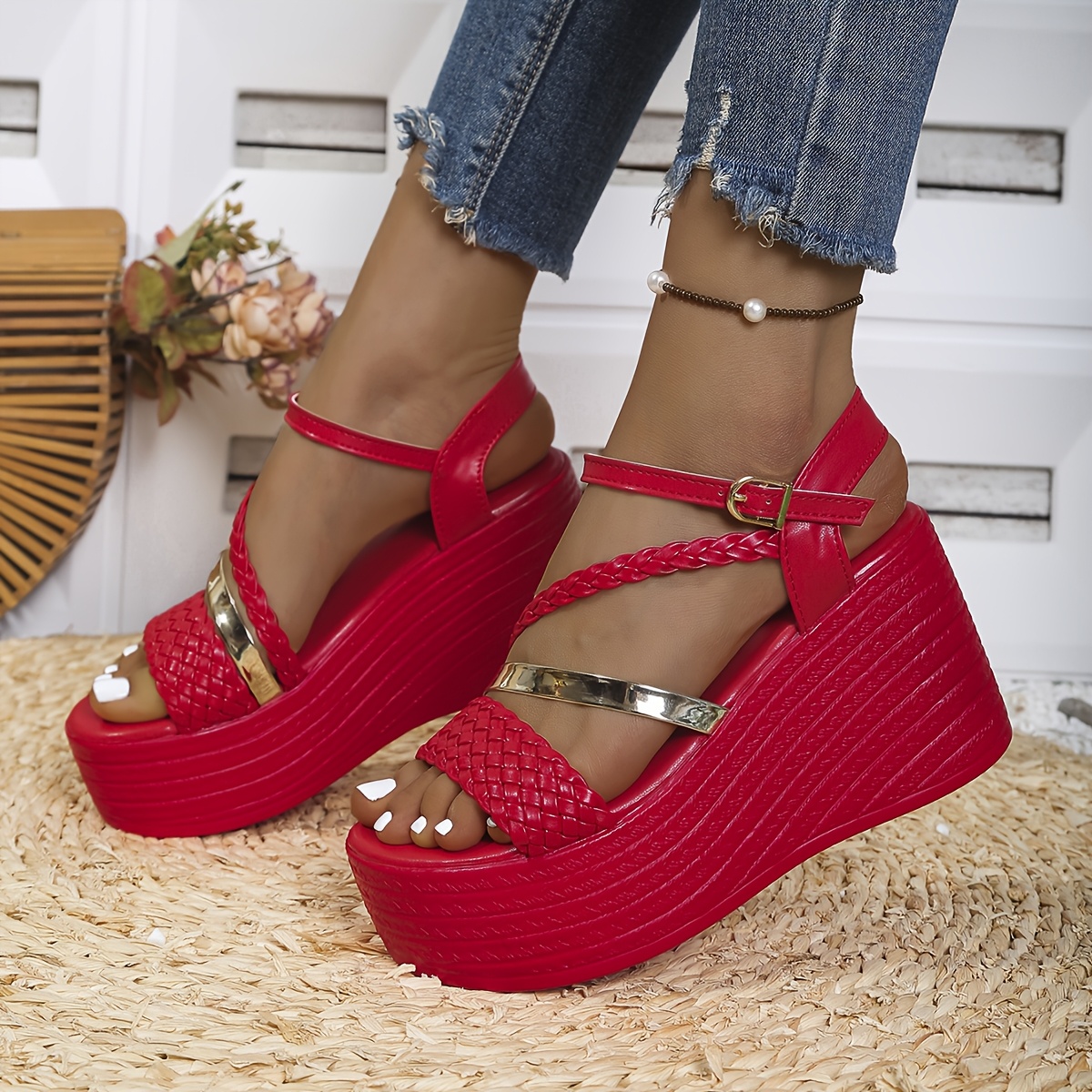 TEMU Scarpe da donna , sandali da donna , ciabatte da donna , sandali con tacco grosso da donna, sandali con zeppa da donna, sandali con platform da
