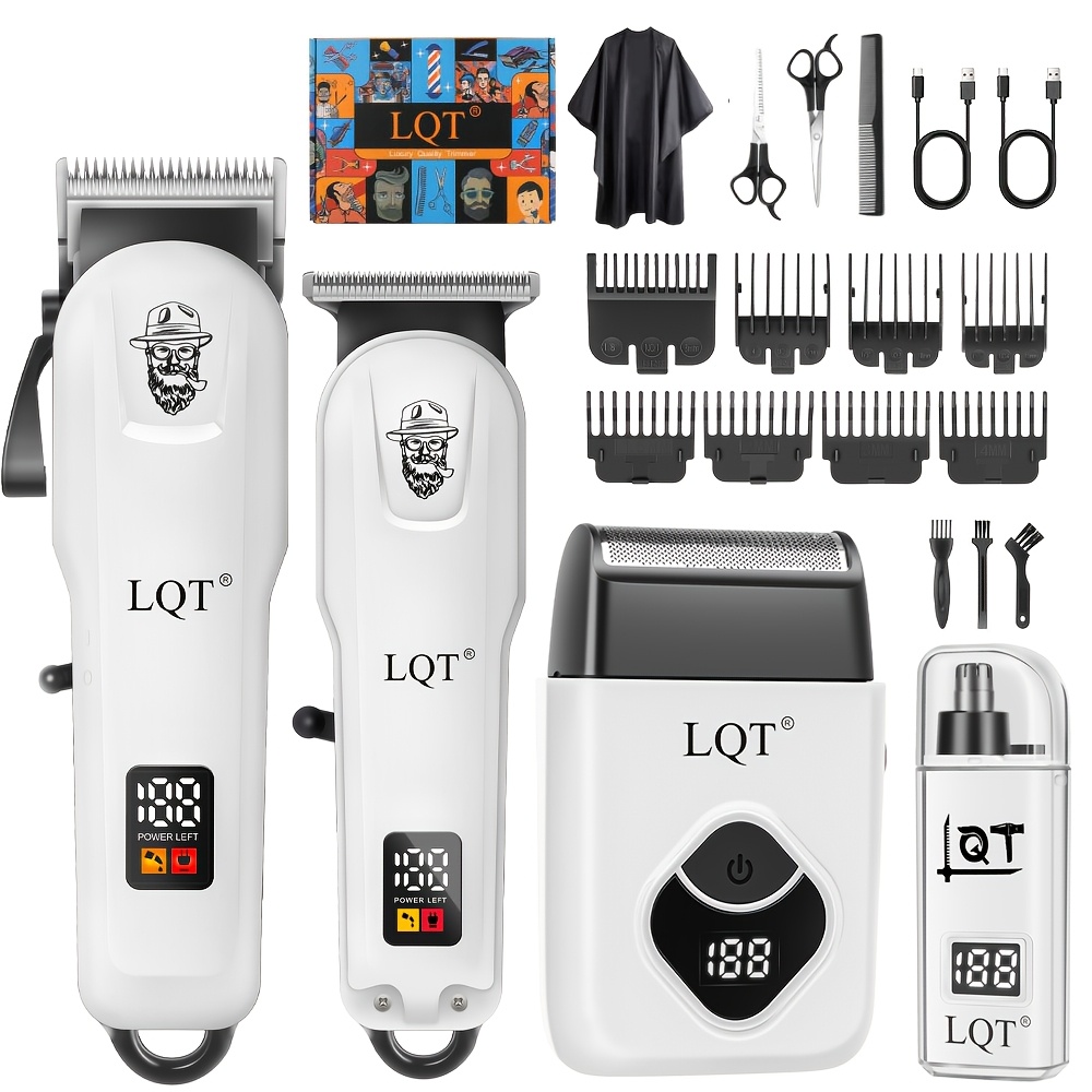 TEMU Men's Electric Hair Clipper, Professional Electric Hair Clipper, Men's Hair Care Set, Multi-functional Use, Simple Operation, Multiple Colors ,