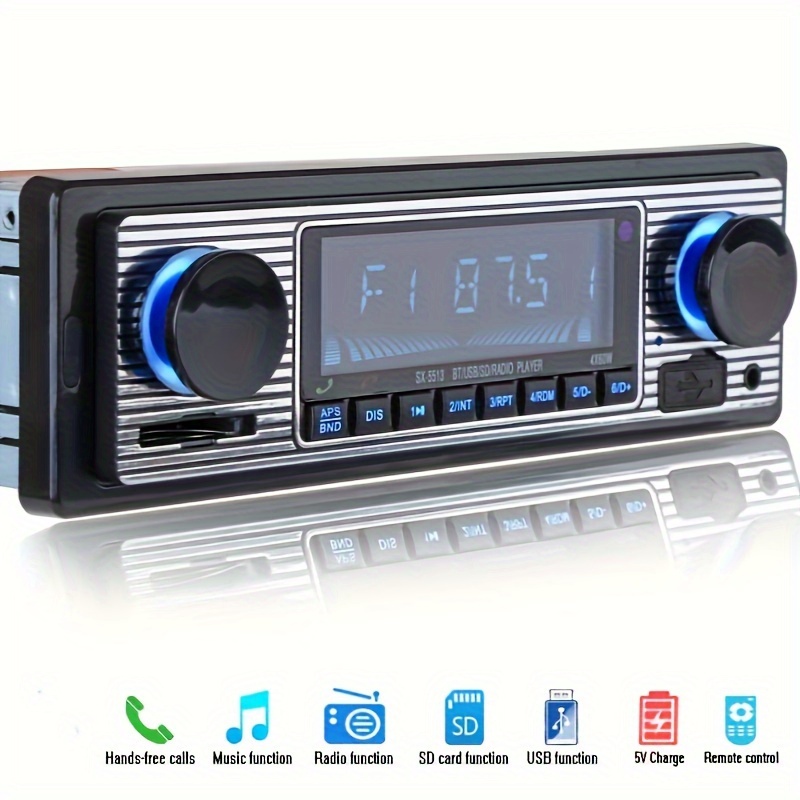 

12v Car Radio Player Stereo Fm Mp3 Usb Sd Aux Audio Auto Electronics Auto Din Radio