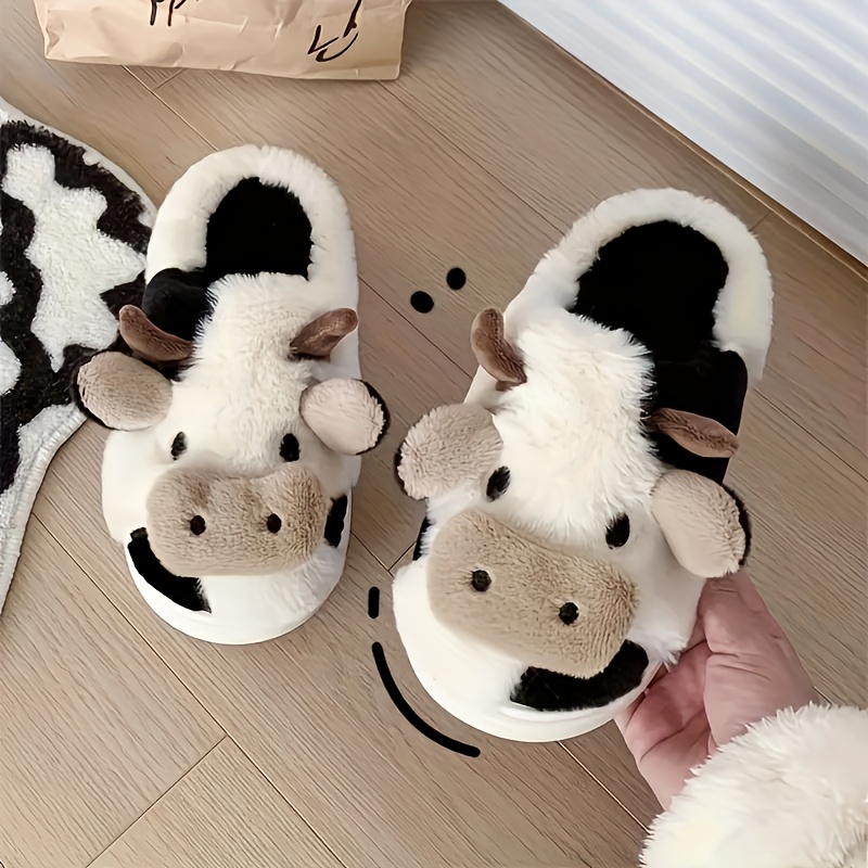 TEMU Chaussures plates unisexes pour femme à imprimé vache de dessin animé, légères et respirantes pour , pour couple, , usage , grande taille, coupe