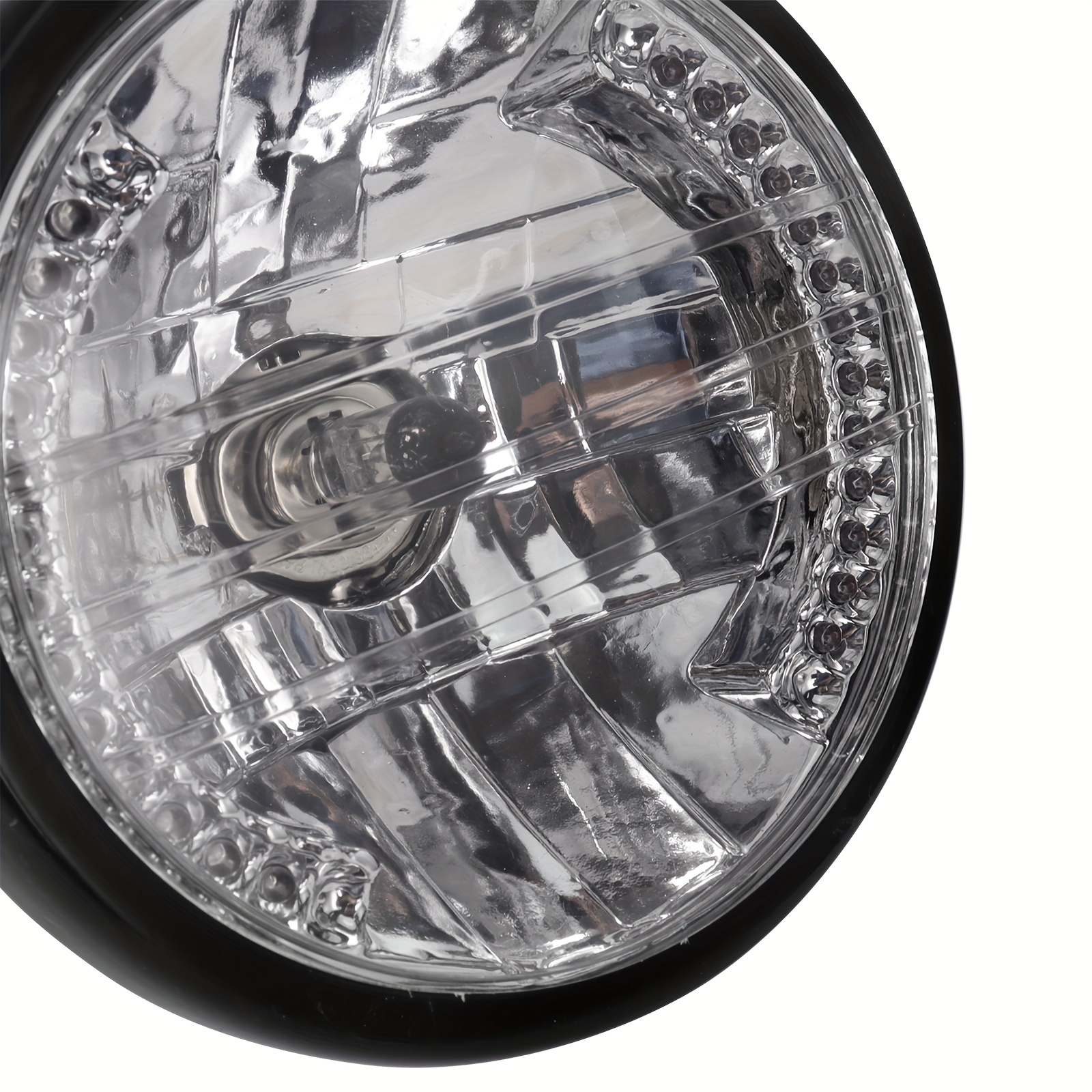Akozon Phare Rond De Moto Lampe Avant Ronde De Moto De Phare De Moto De