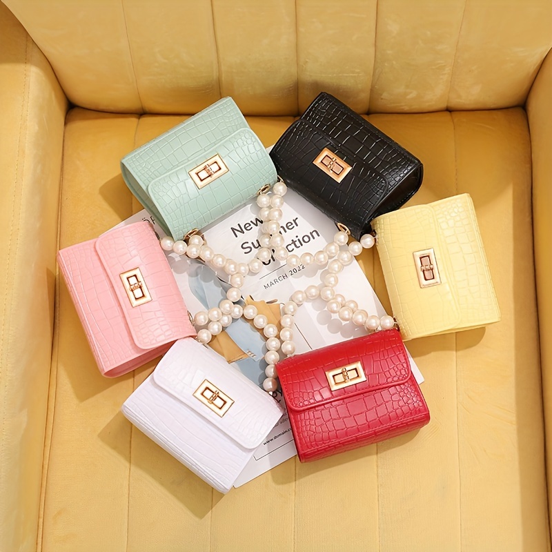 

Fashion Jelly Bag With Pearl Handle, Mini Tote Bag With Detachable Chain Shoulder Strap, Shoulder Bag