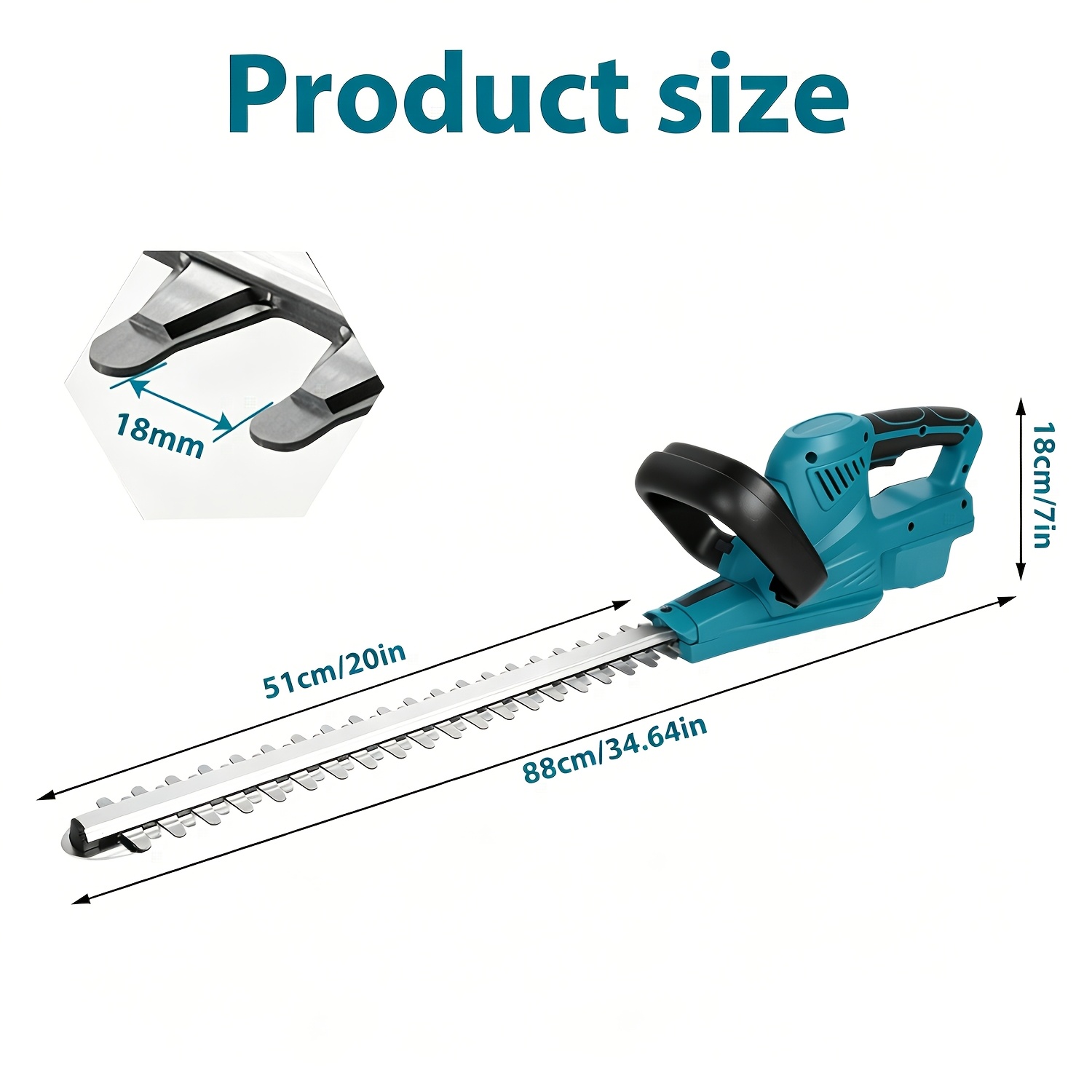 Image of Handheld Grass Cutter, Hedge Trimmer, Grass Pruner Trimmer Pruning Tools, For Tall Hedges, Fences, Garden Maintenance, Outdoor Landscaping, Pruning Tool, Fence Trimming