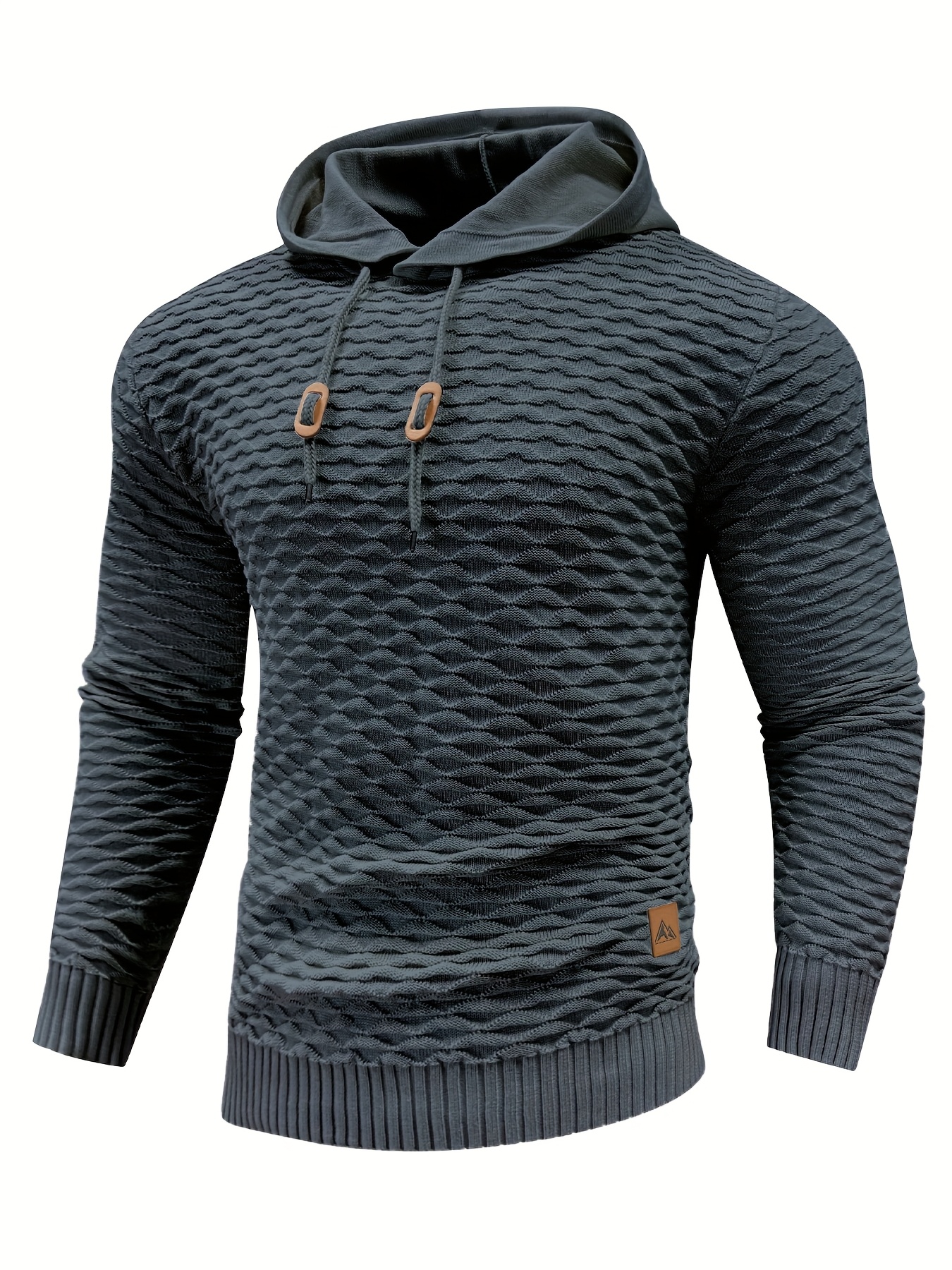 Heren Hoodie - Rekbare Verstelbare Capuchon & Ritsvrije Pullover