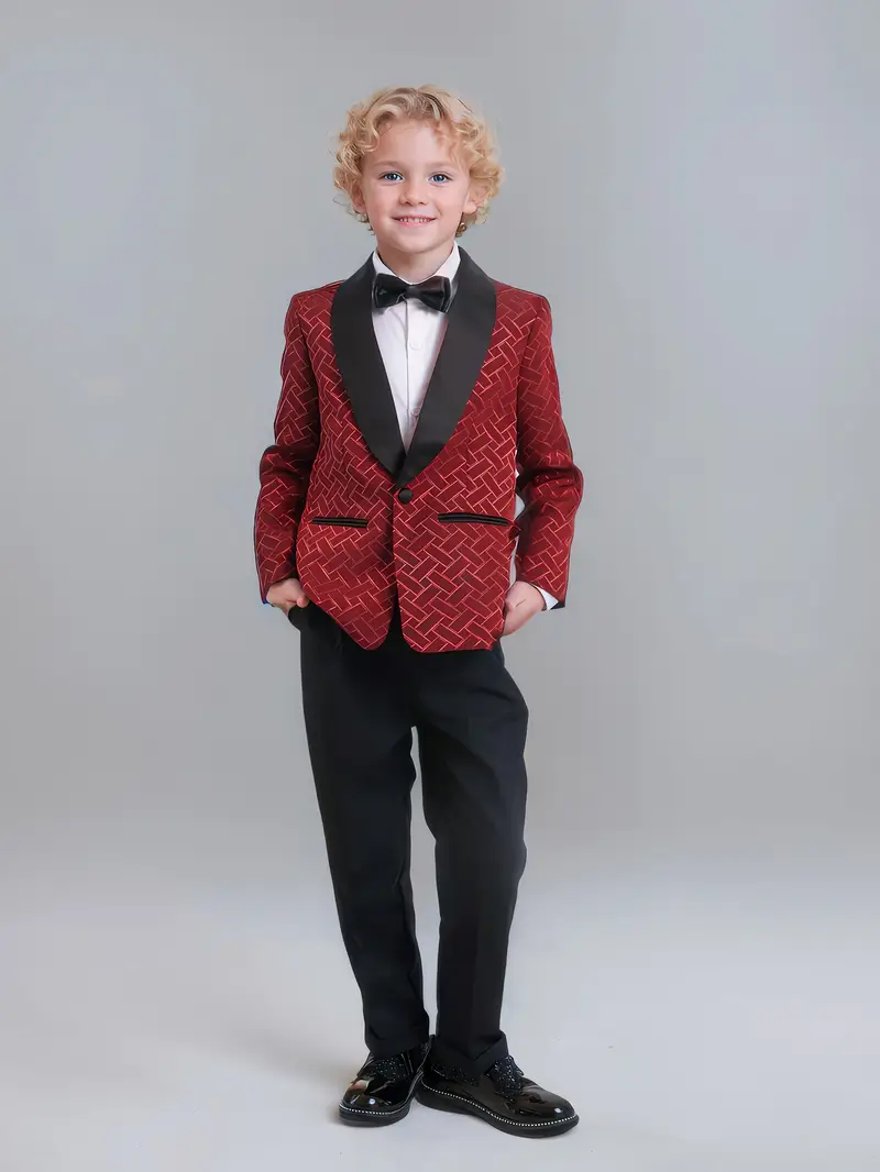 Completo Elegante Bambino 4 Pezzi - Camicia, Papillon, Gilet E Pantaloncini - Foto 13
