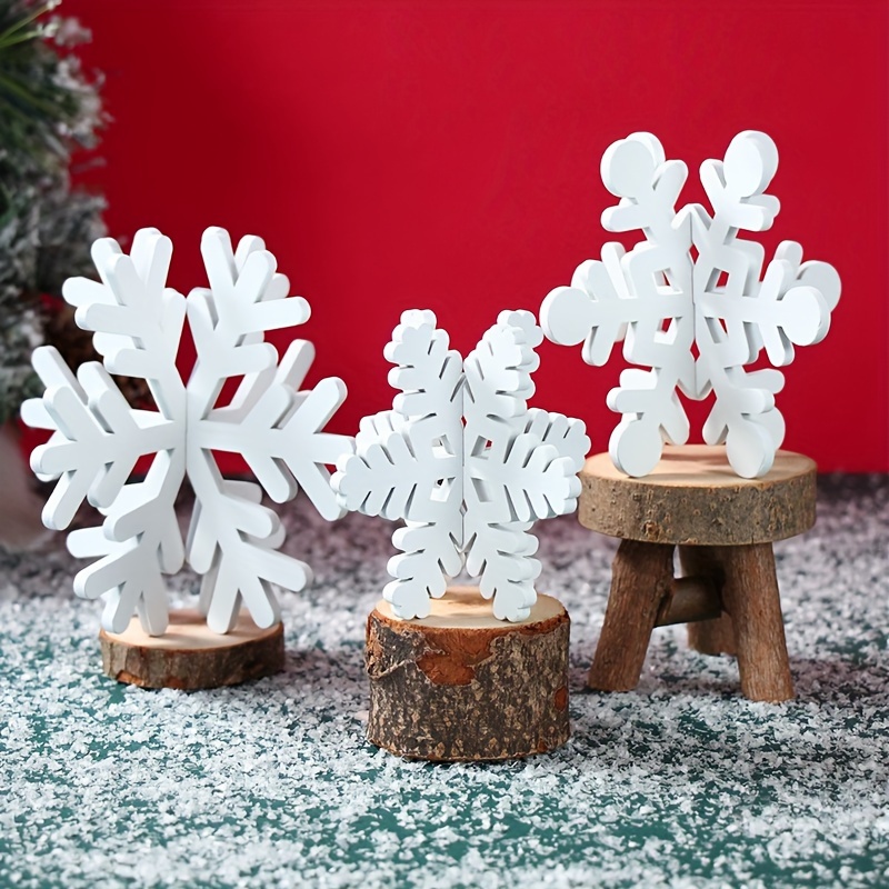 1020 Stück Schneeflocken Konfetti – Weiß & Blau, 3 Größen, Für Weihnachten & Winter-Party