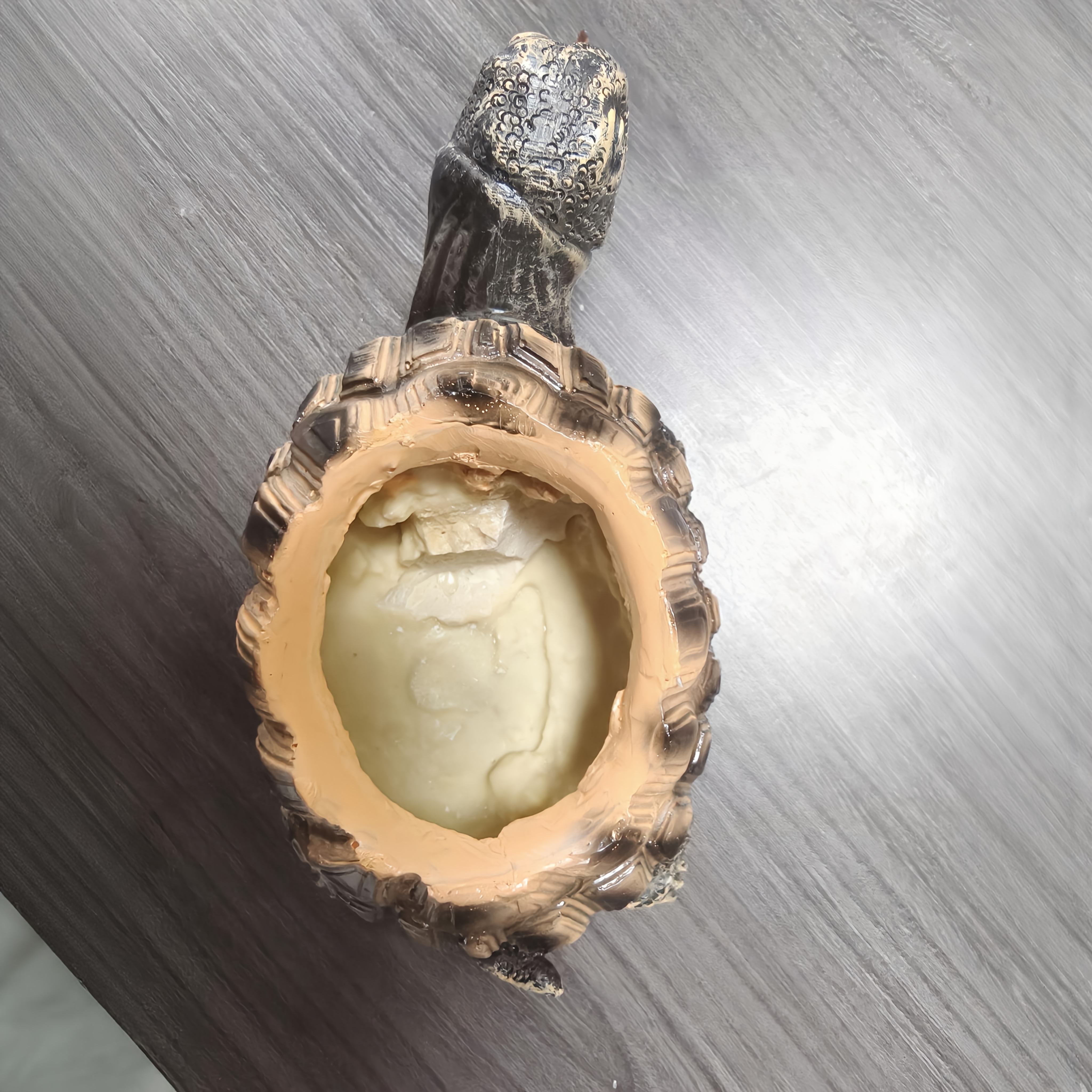 TEMU 1 pièce Jardinière réaliste en résine de tortue avec 3 sculptures de carapace et de corps, convient pour une utilisation en extérieur, convient