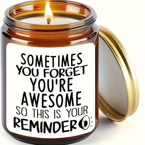 8 inspirational candle jar labels funny and motivational quote stickers unique birthday gift for daughters moms and colleagues office and home decor design high quality party favors long lasting
