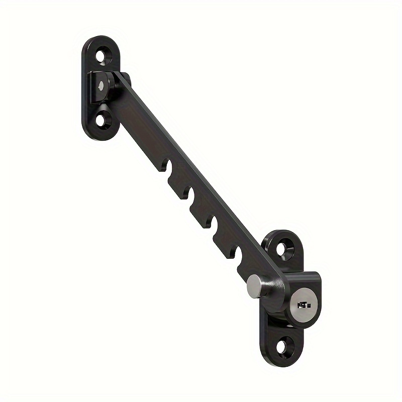TEMU 1pc Window Ventilation Fixer Stopper, Plastic-steel -opening Door And Window Stopper Wind Hook, Windproof Support Bracket Lock, Window Safety