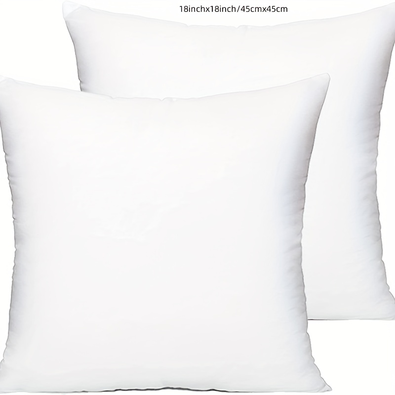 E-shop 2 Stück Kissenfüllungen, dekorativer Zierkissenkern, hypoallergener quadratischer Kissenbezug für Schlafzimmer, Sofa, Couch, Bett, . Es wird