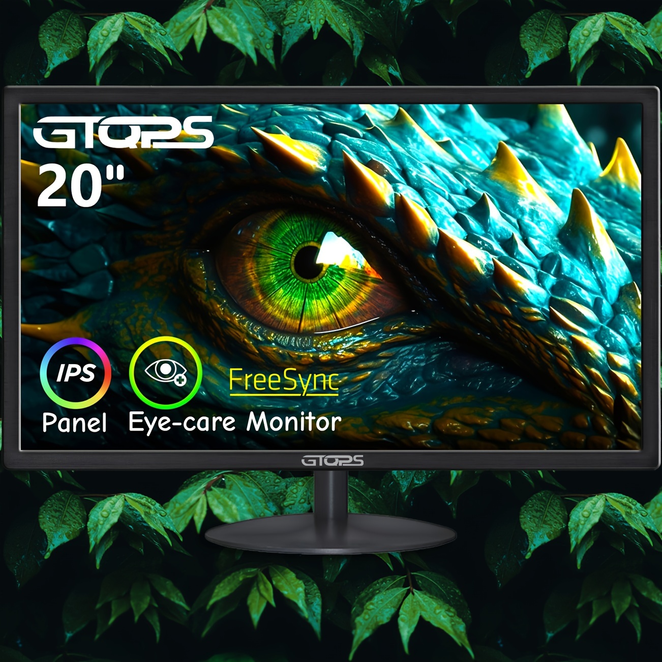 

Gtqps New 20" Fhd Computer , Ips , 1600x900 Led , 99% Srgb, , Eye Care, Low , Supportwall Install-