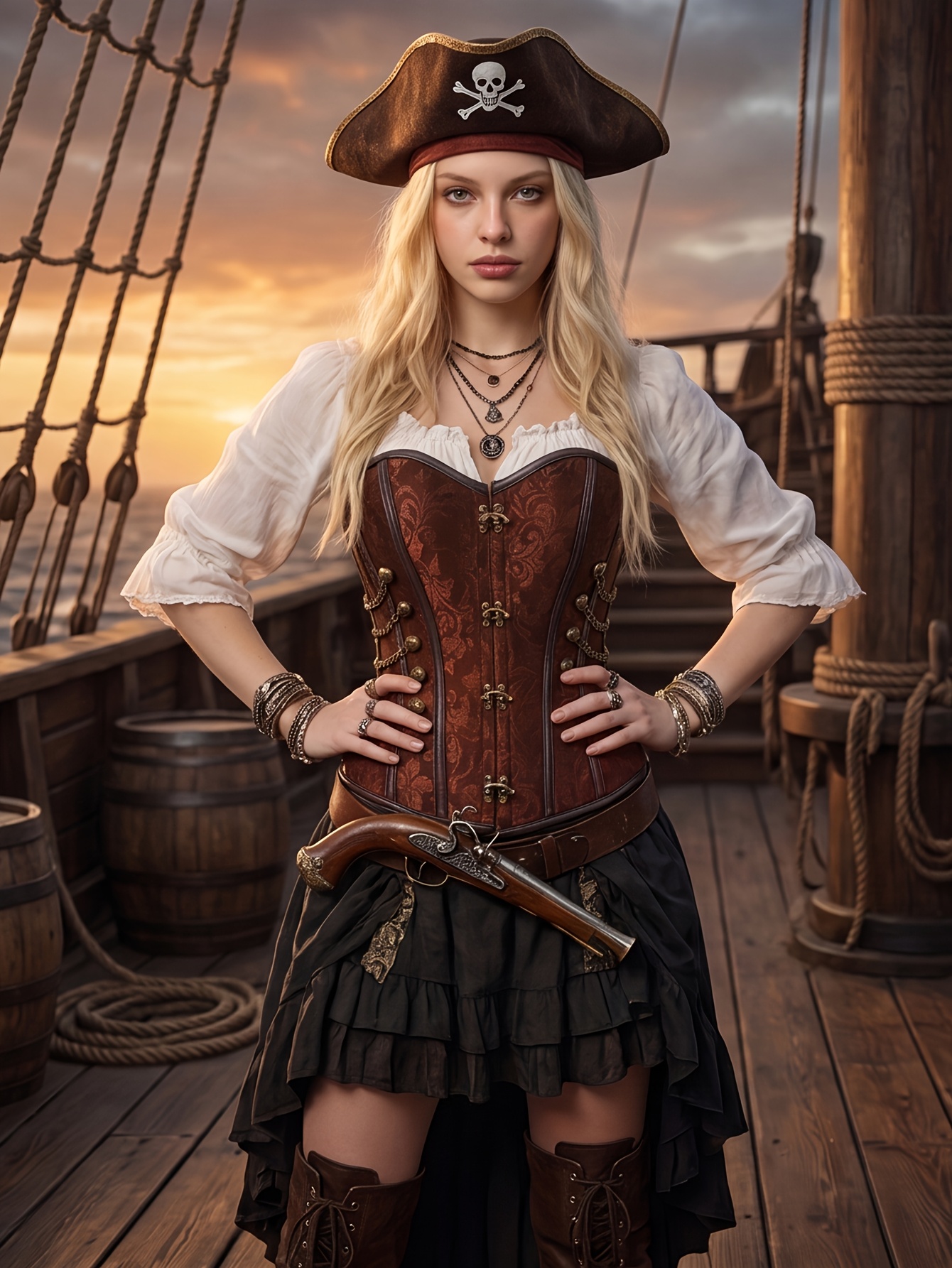 pirate corset sold on Temu United States