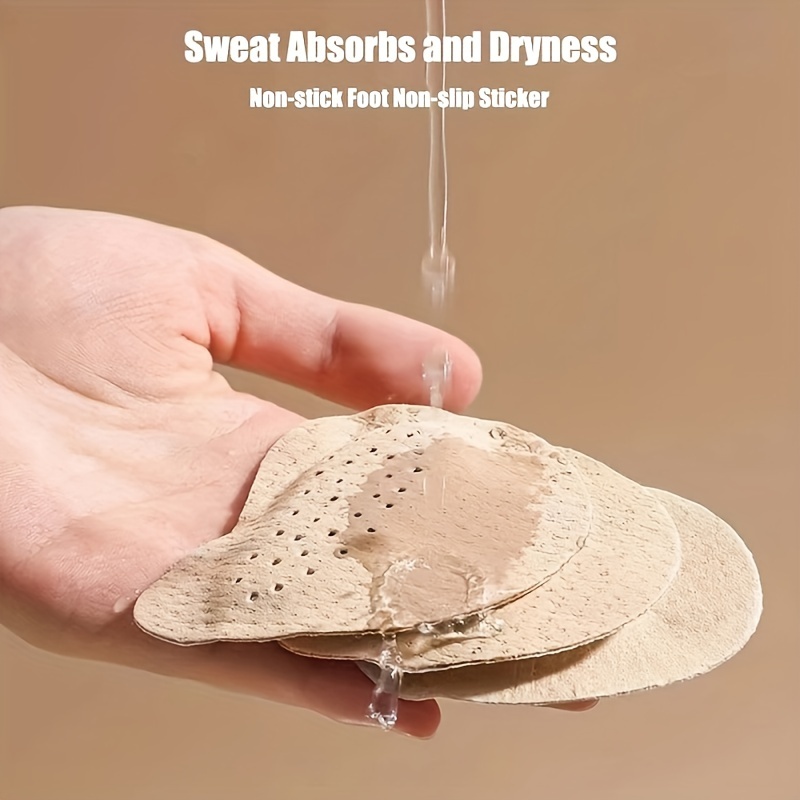 4pcs Women's Forefoot Cushions for Sandals & High Heels - Anti-Slip, Comfortable Suede Foot Care Pads with Self-Adhesive, Breathable Design, Foot Pads