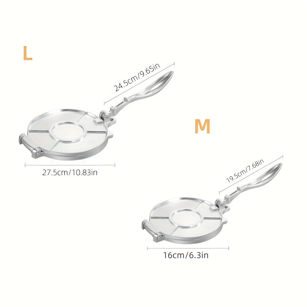 A dough press Metal mold Steel flour tortilla press Dumpling dough tortilla flour bread mold Sandwich taco press tortilla crusher Mince meat