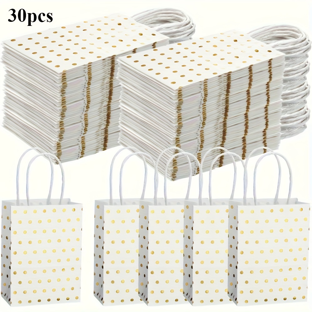 TEMU 30pcs Dot Gift Bags With Handles - 5.9x4.3x2.4