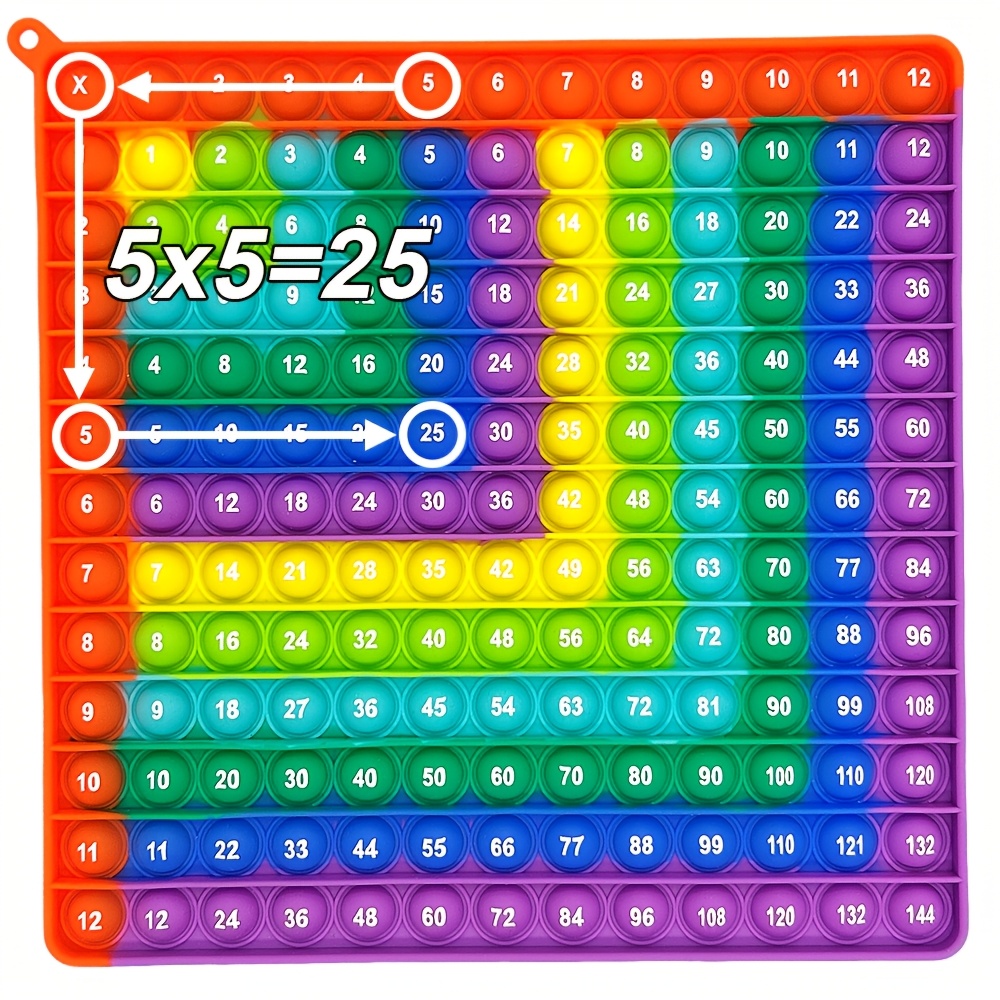 12x12   board games math fidget sensory toys   bubbles to learn times table education mathematics numbers teaching manipulatives stationery for class birthday christmas gifts