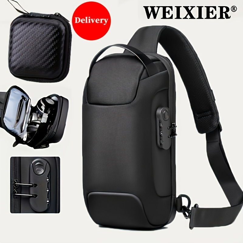 

Large Capacity Male Crossbody Bag Backpack Password New Password Bag Male Anti-theft Male Business Leisure Sports