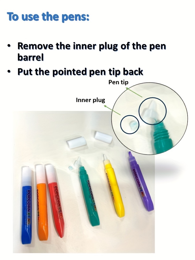 Magic Puffy Pens Puffy Bubble Pen Puffy 3d Art Safe Pen - Temu