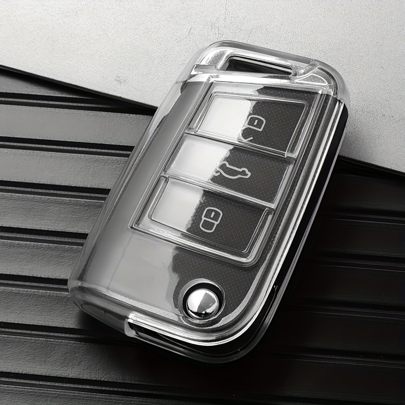 Silikon Schlüssel Schutzhülle Passend Für VW Golf 7 Skoda Octavia Seat  Schwarz +