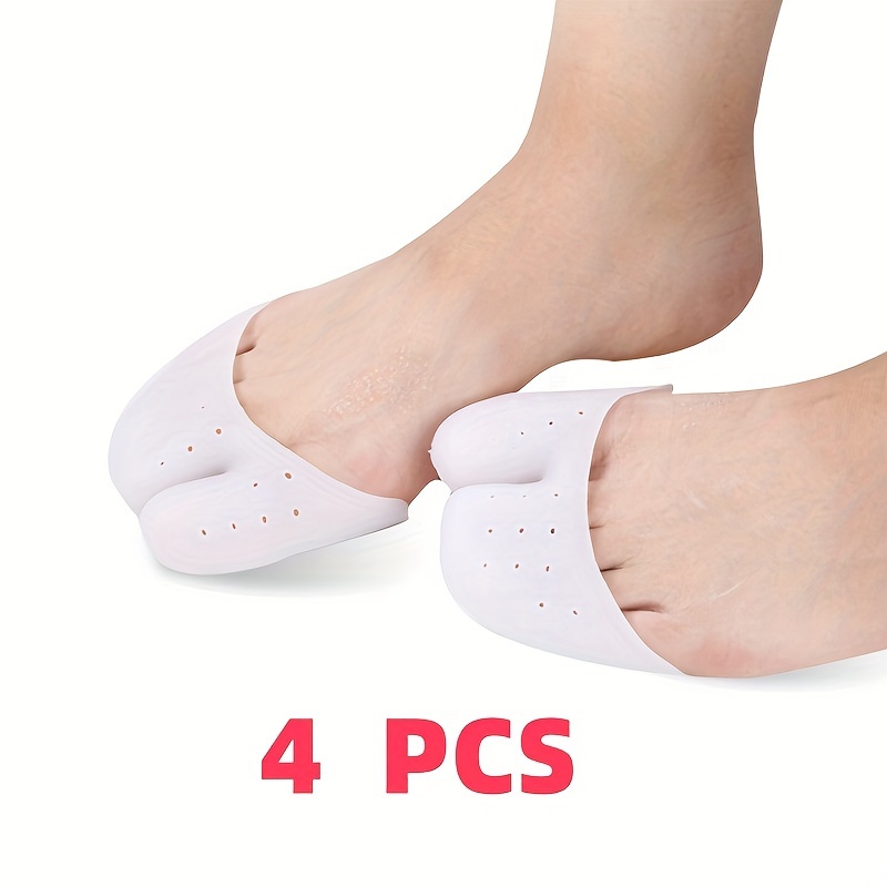 

4 Pcs Rubber Toe Protectors, Foot Tip Covers For Toe Protection