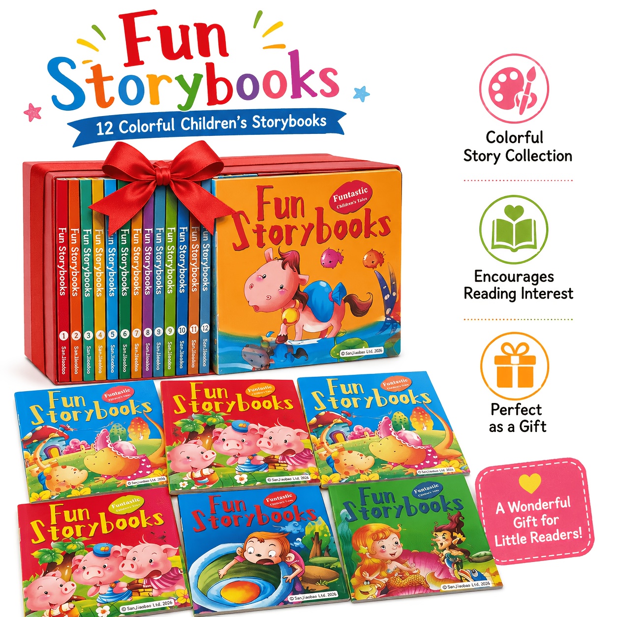 TEMU 7 Random Books, Combining Classic Stories With Bright, Colorful Illustrations. Compact, Lightweight, And , Make A Gift For Christmas, Day, And