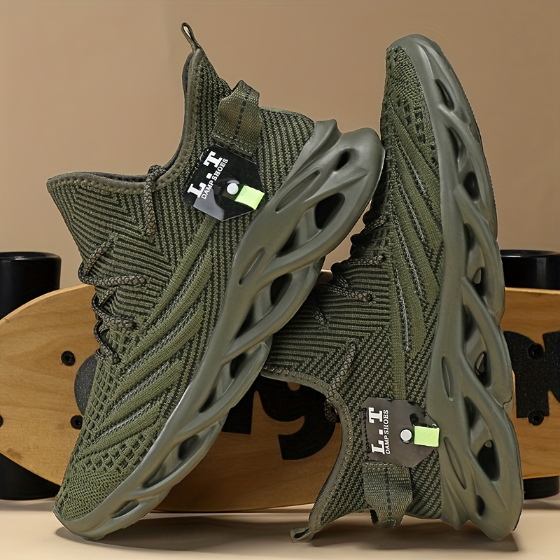 breathable mesh sneakers for men - non-slip, running  display picture 1