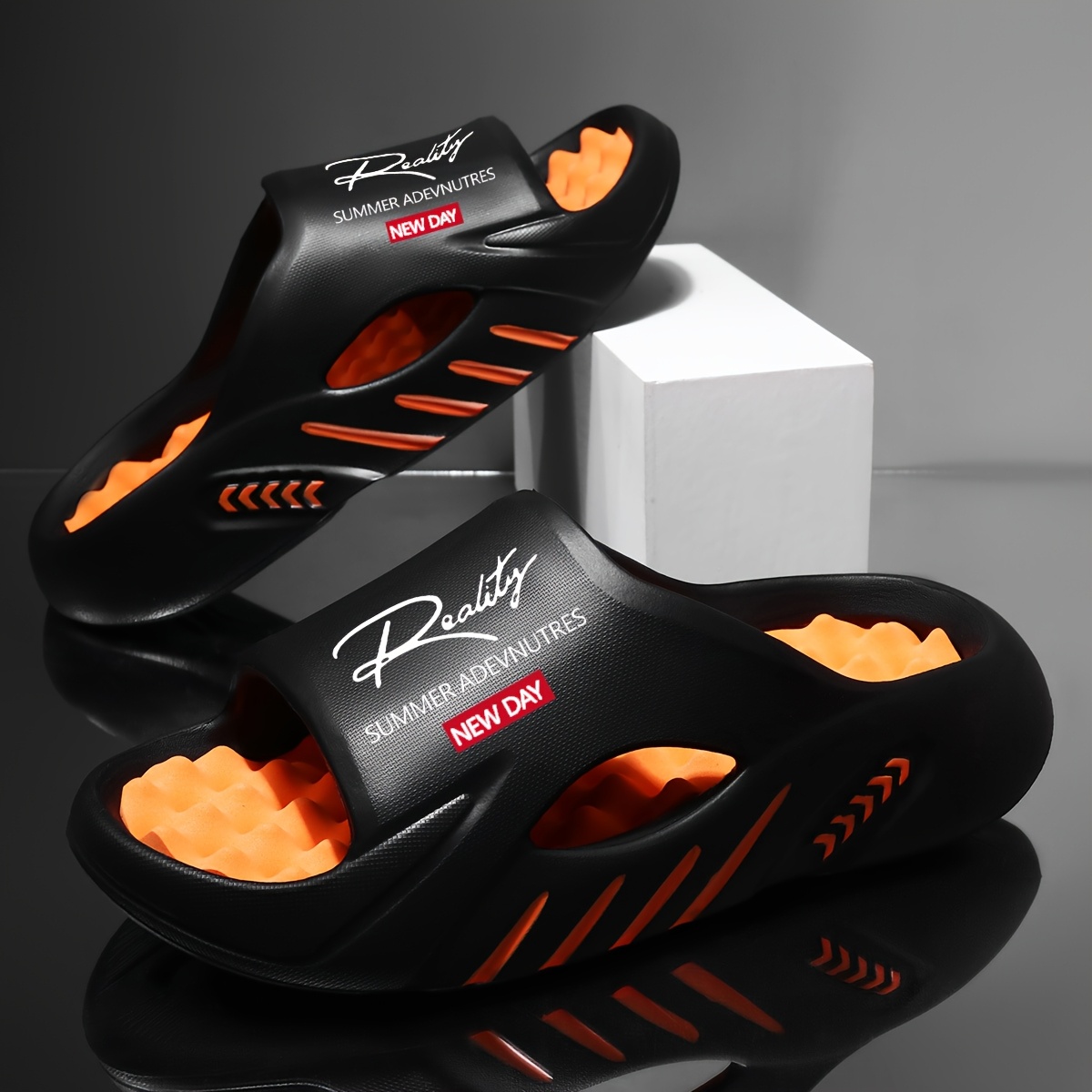 TEMU Men's Summer Sandals, Casual Breathable Sports Sandals, Beach Slippers Halloween Gift