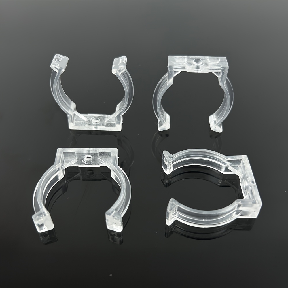 30-Pack Metal Lamp Clip Brackets For T8 LED Tube Lights, Ceiling Mount Clamps, Manganese Steel, Silver