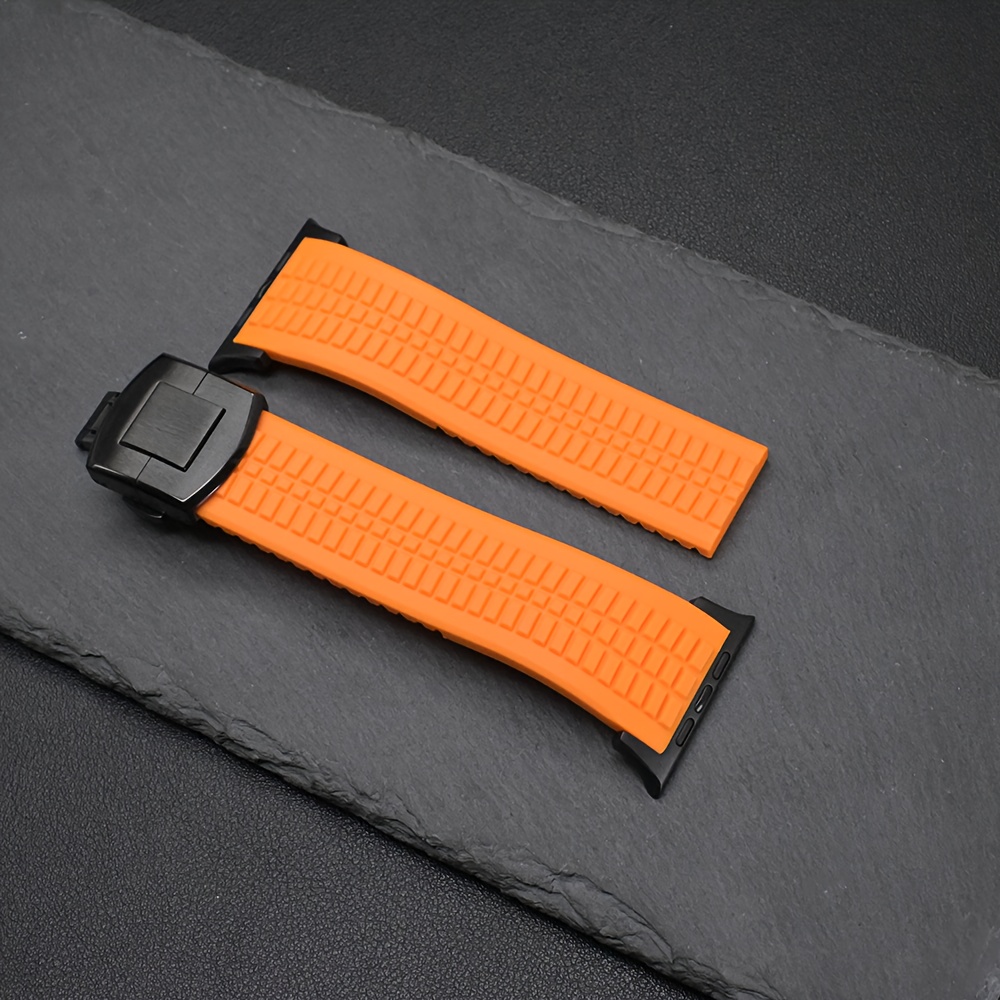 Silicone Sports Band for Apple Watch Ultra 3, 2, 1, 49Mm Series 10, 46Mm, 11, 10, 9, 8, 7, 45Mm. Men'S Business Strap for Iwatch 6, 5, 4 SE3, 44Mm Bracelet