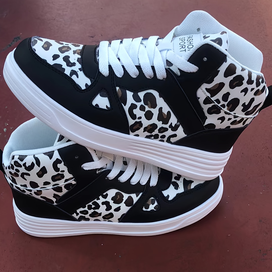Image of Women's Casual Sports Mid-top White Shoes, Women Shoes, Sneakers