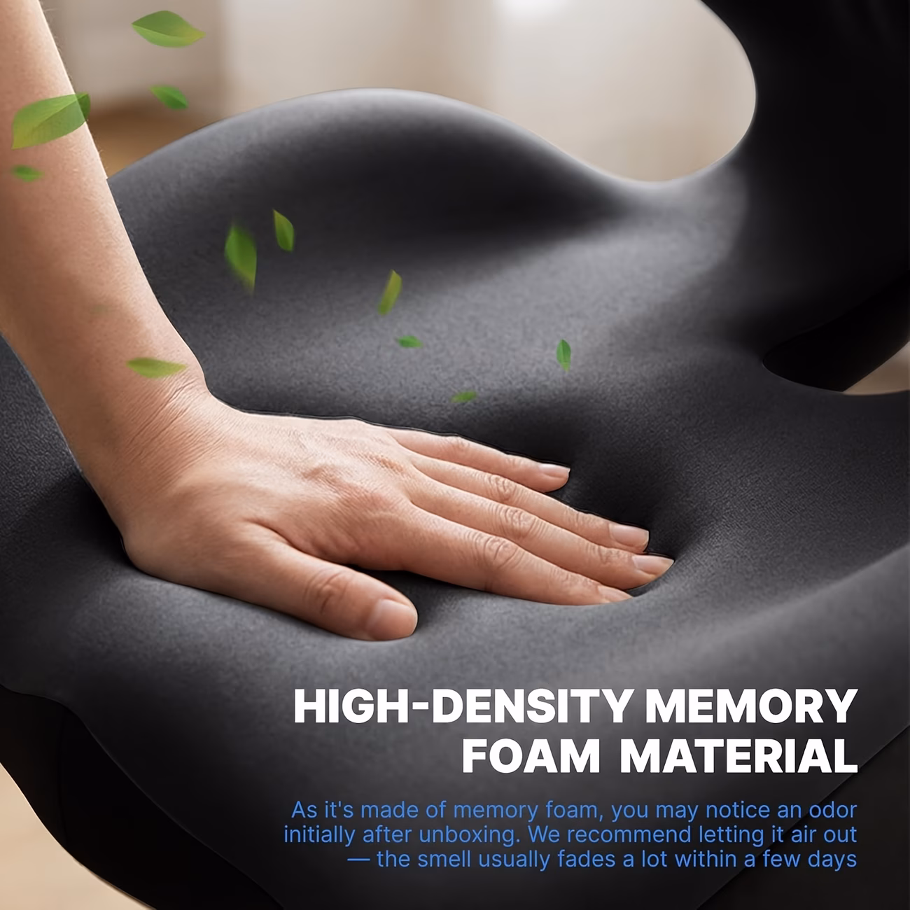 high density l shaped ergonomic posture correcting seat cushion integrated lumbar and back support cushion suitable for office chairs sofas cars trucks gaming chairs wheelchairs etc ideal for gifting Product details 4