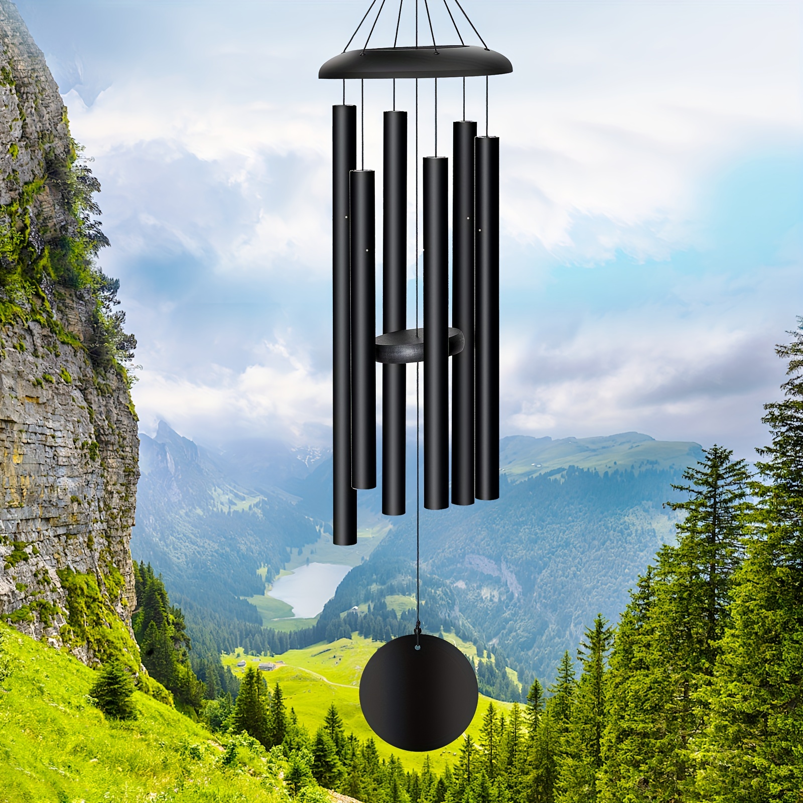 

Wind Chimes Outdoor Deep Tone, 36 In Large Wind Chimes For Outside, Memorial Wind Chimes Gifts For Mom/grandma, Balcony,