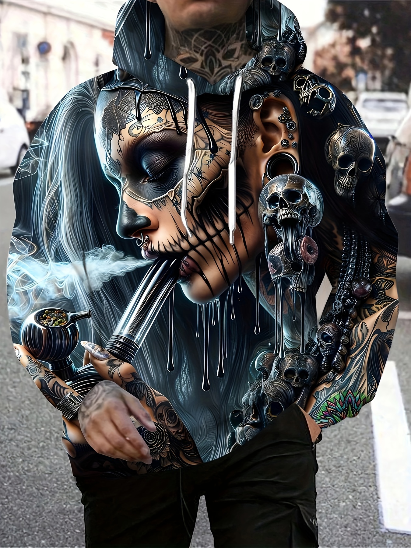 skull hoodie sold on Temu United States skull hoodie sold on Temu United States