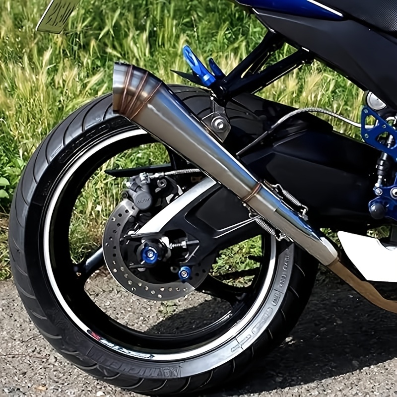 1pc 51mm universal stainless steel motorcycle exhaust pipe off road compatible built in db killer   performance upgrade for most motorcycles details 9