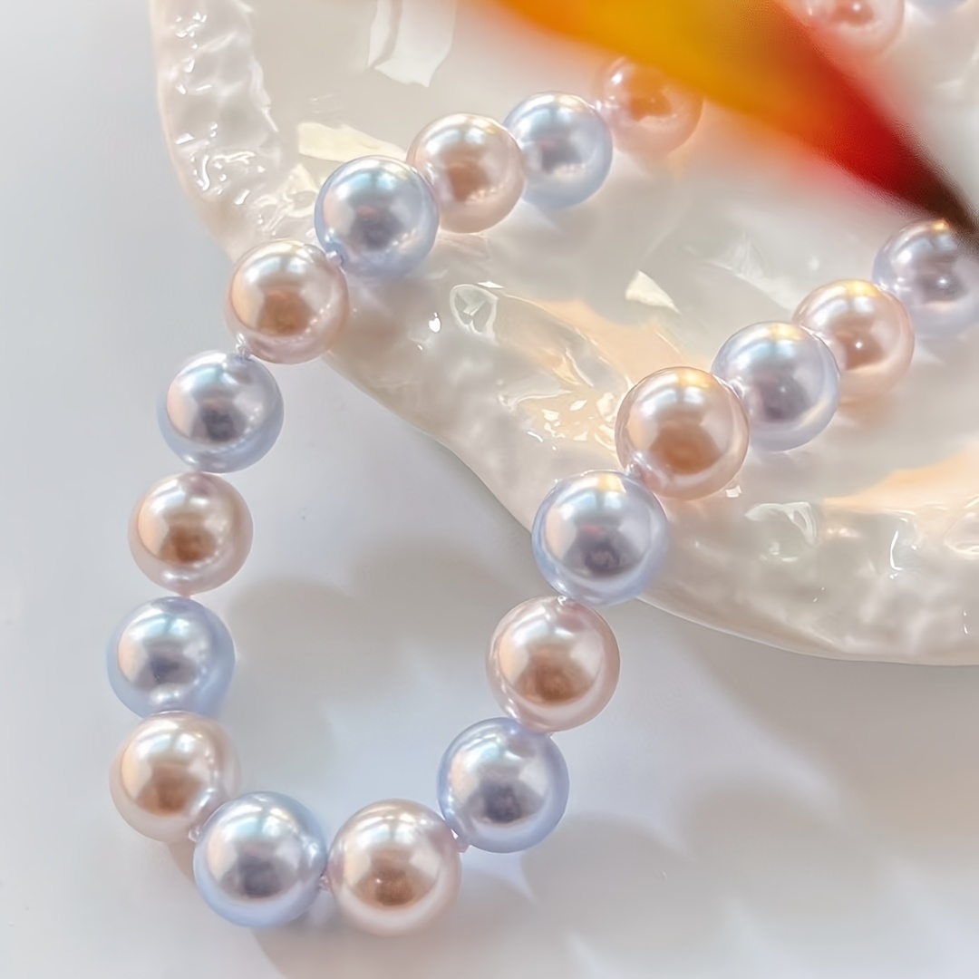Morandi Double Women'S Pearl Necklace Collarbone Training Necklace