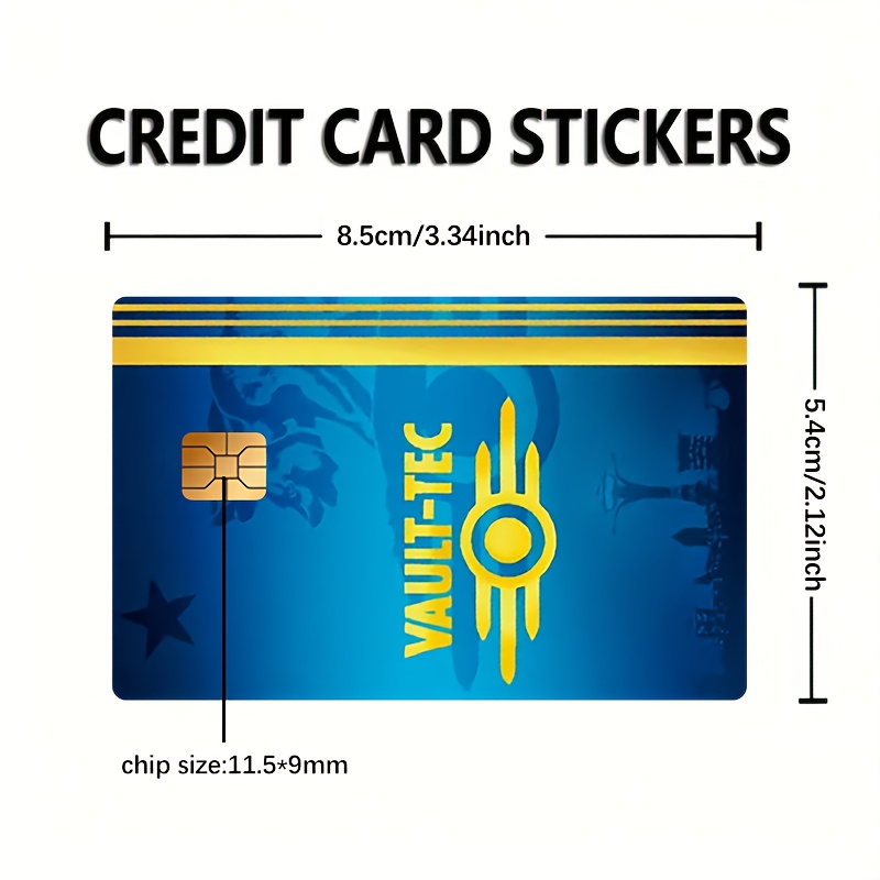 TEMU 4pcs Credit Card Sticker | Durable Pvc, Non-braided, For Bank Cards, Credit Cards, Debit Cards, Transportation Cards, Cards - Protective Light
